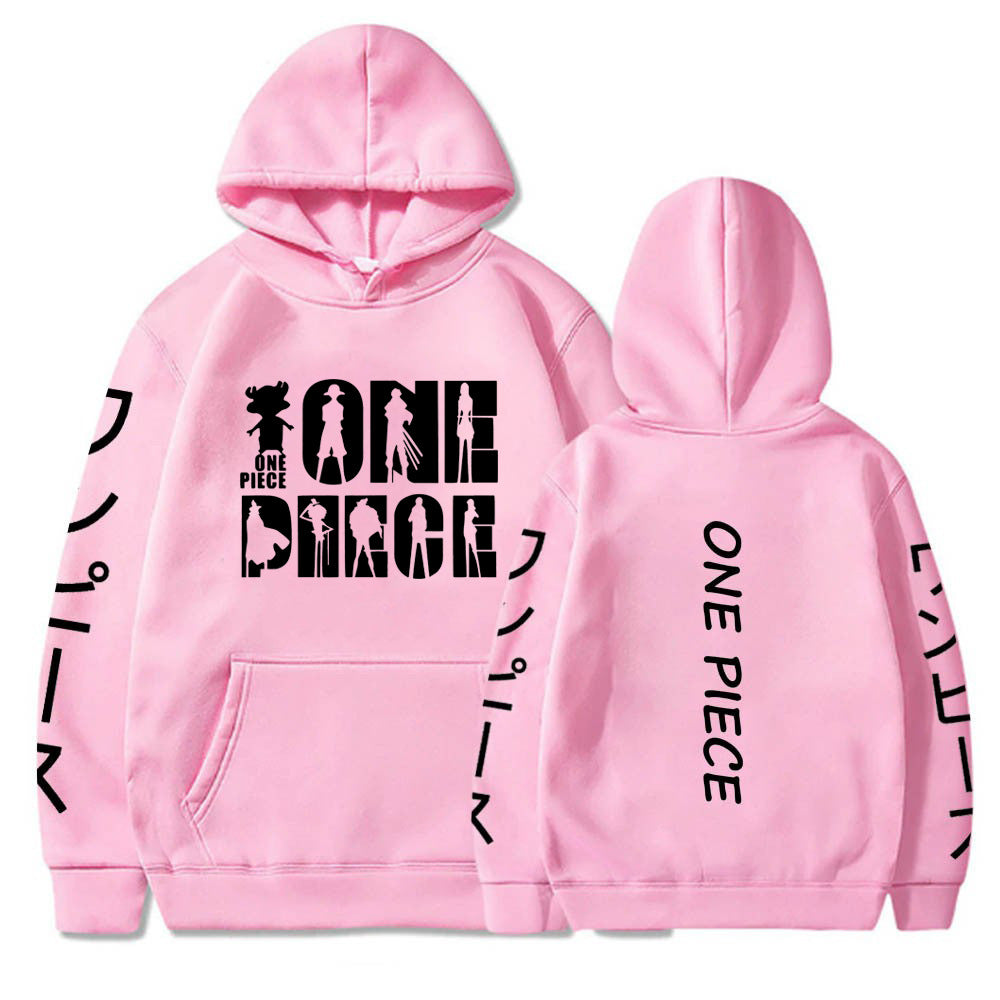 One Piece Luffy Printed Hooded Sweatshirt