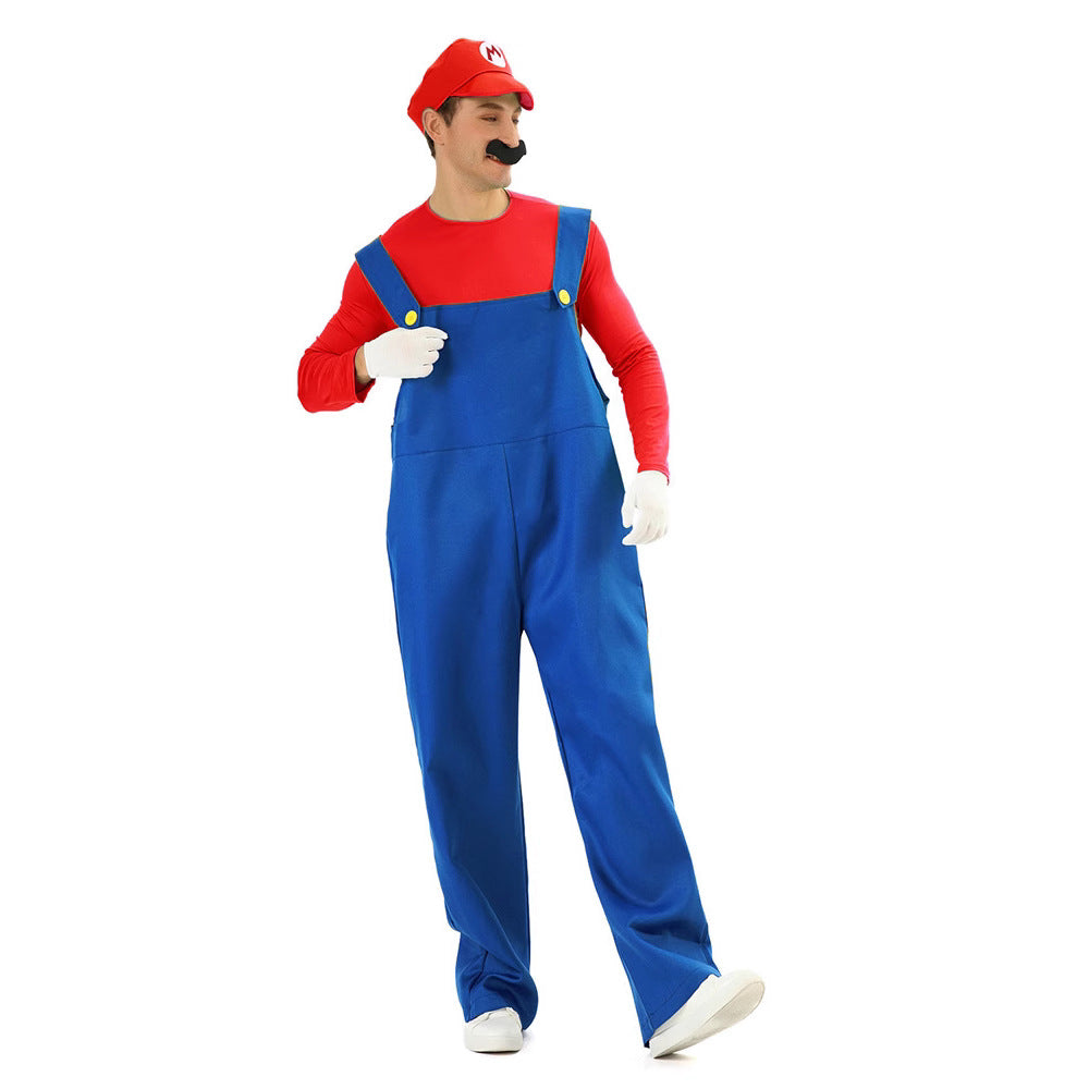 Super Mario Cosplay Costume | Adult Halloween Outfit