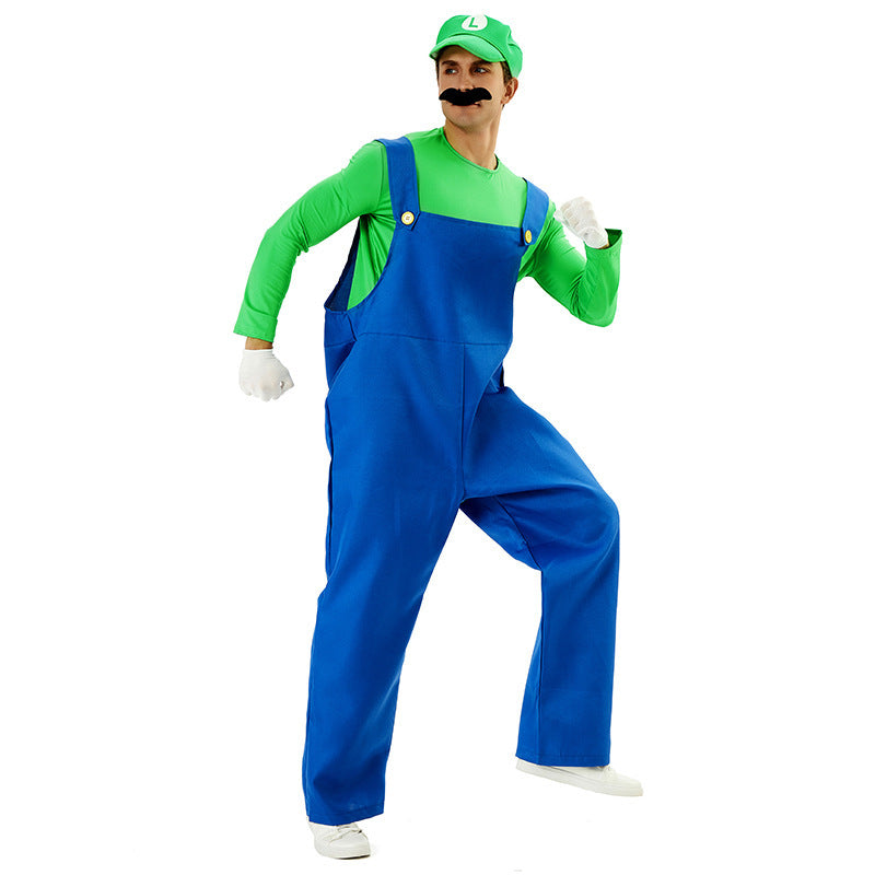 Super Mario Cosplay Costume | Adult Halloween Outfit