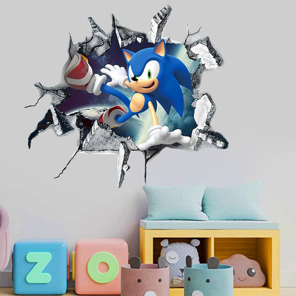 Sonic & Mario Anime Sticker Pack | PVC Decoration Stickers