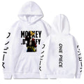 One Piece Luffy Printed Hooded Sweatshirt