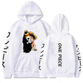 One Piece Luffy Printed Hooded Sweatshirt