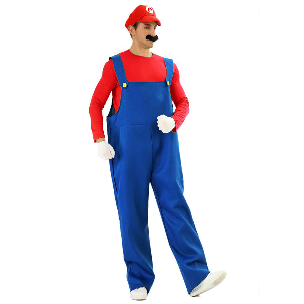 Super Mario Cosplay Costume | Adult Halloween Outfit