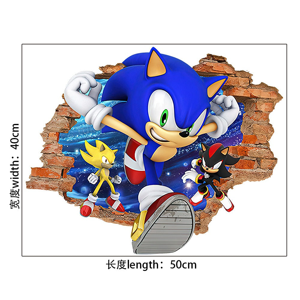 Sonic & Mario Anime Sticker Pack | PVC Decoration Stickers