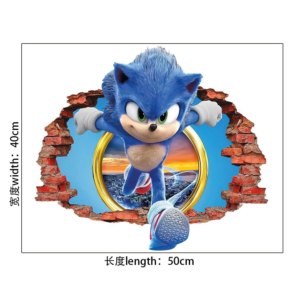 Sonic & Mario Anime Sticker Pack | PVC Decoration Stickers