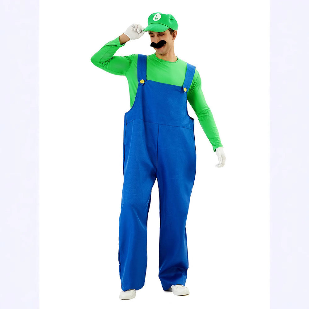 Super Mario Cosplay Costume | Adult Halloween Outfit