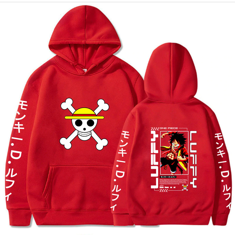 Luffy Mugiwara Printed Hoodie | One Piece