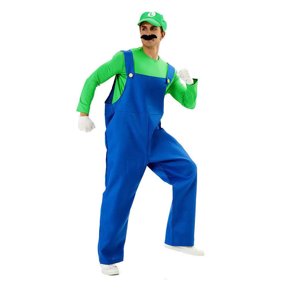 Super Mario Cosplay Costume | Adult Halloween Outfit
