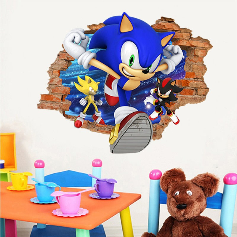 Sonic & Mario Anime Sticker Pack | PVC Decoration Stickers