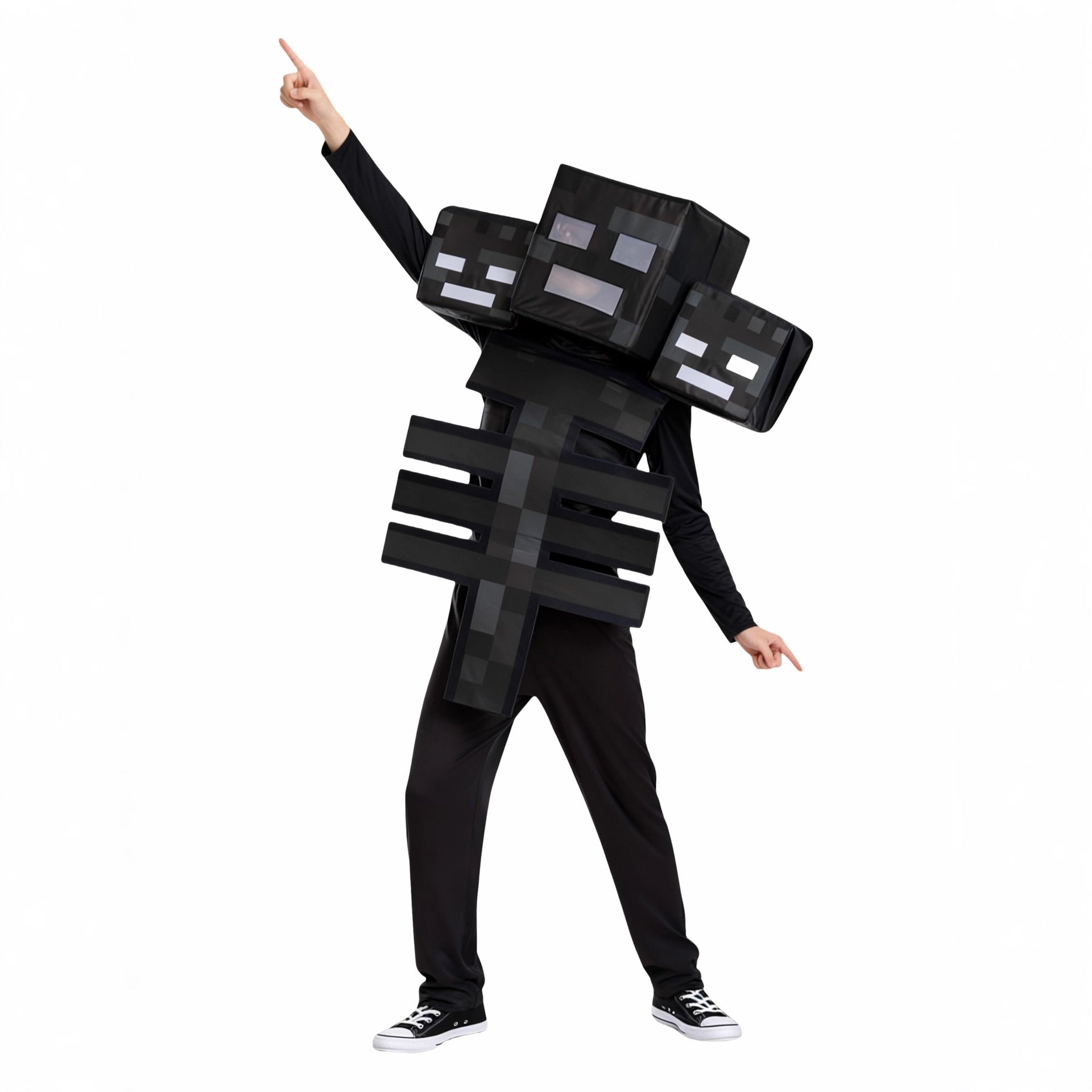 Skull Camouflage Kids Cosplay Costume Minecraft Game Performance Outfit Halloween Costume