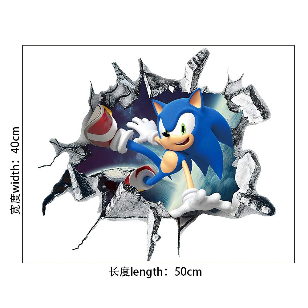Sonic & Mario Anime Sticker Pack | PVC Decoration Stickers