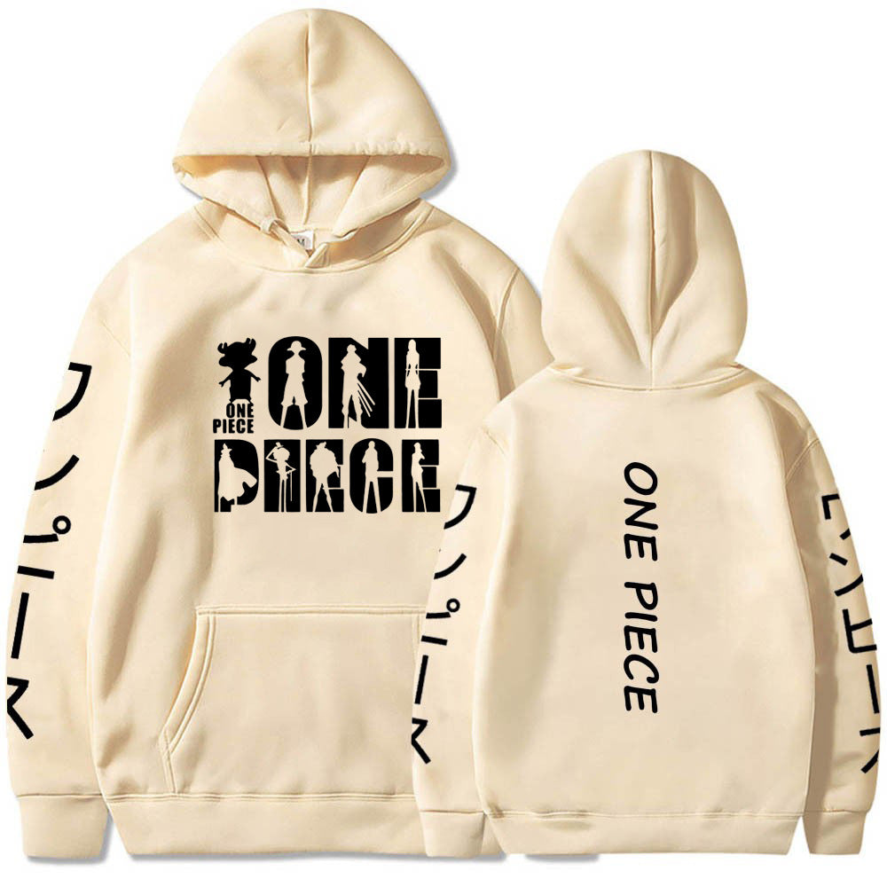 One Piece Luffy Printed Hooded Sweatshirt