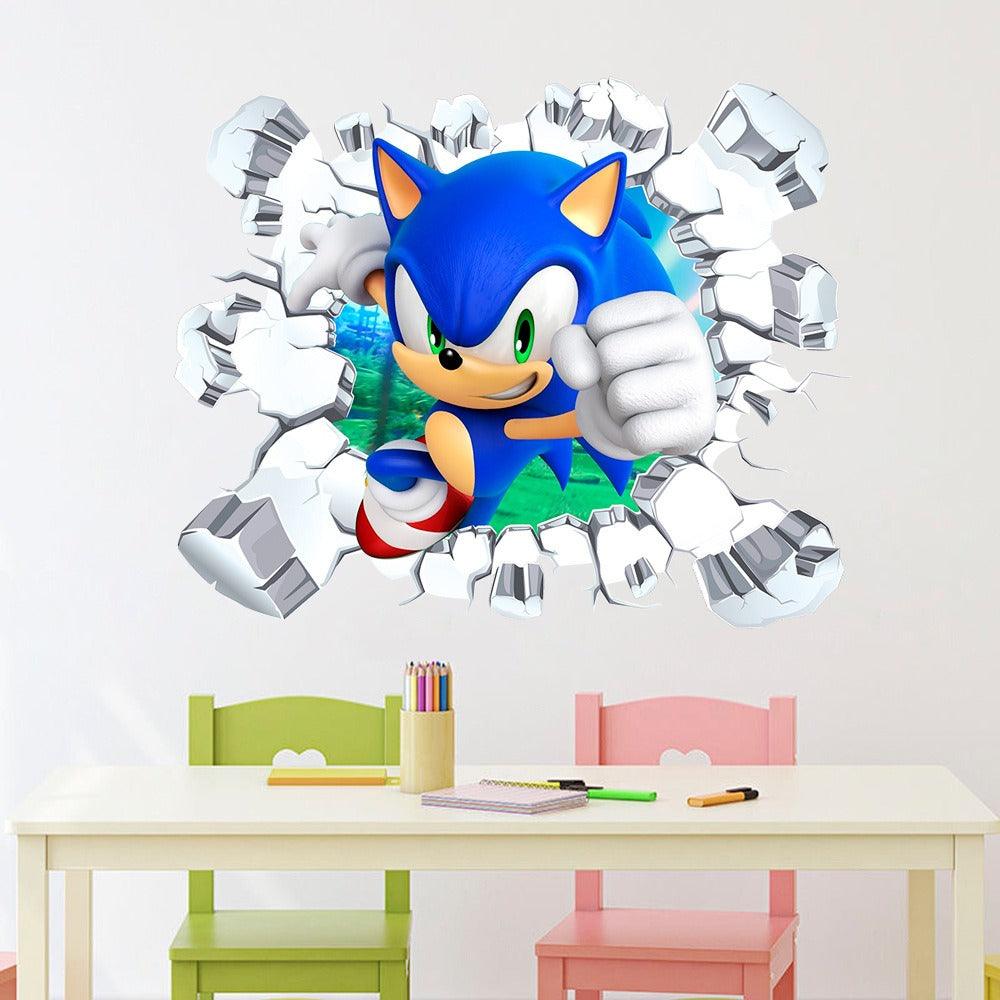 Sonic & Mario Anime Sticker Pack | PVC Decoration Stickers