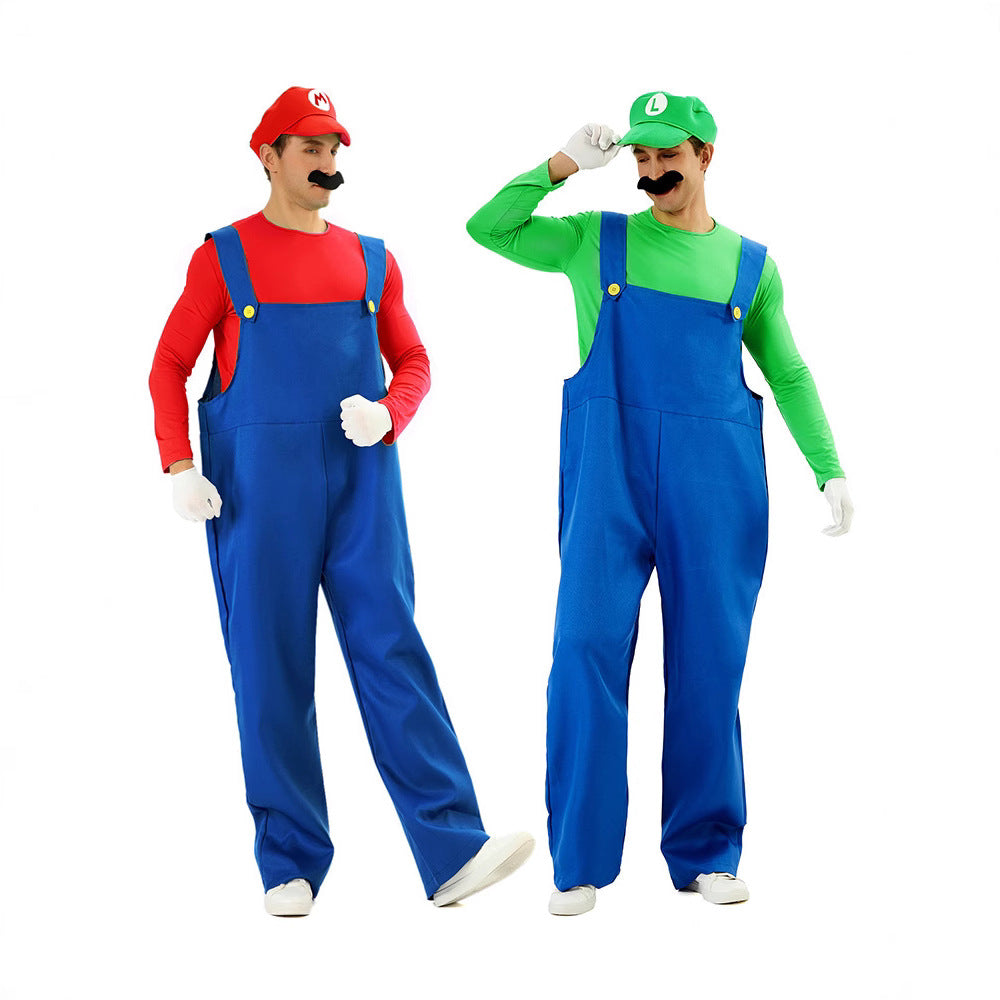 Super Mario Cosplay Costume | Adult Halloween Outfit