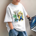 Pure Cotton Boys' New Minecraft Short Sleeve T-Shirt